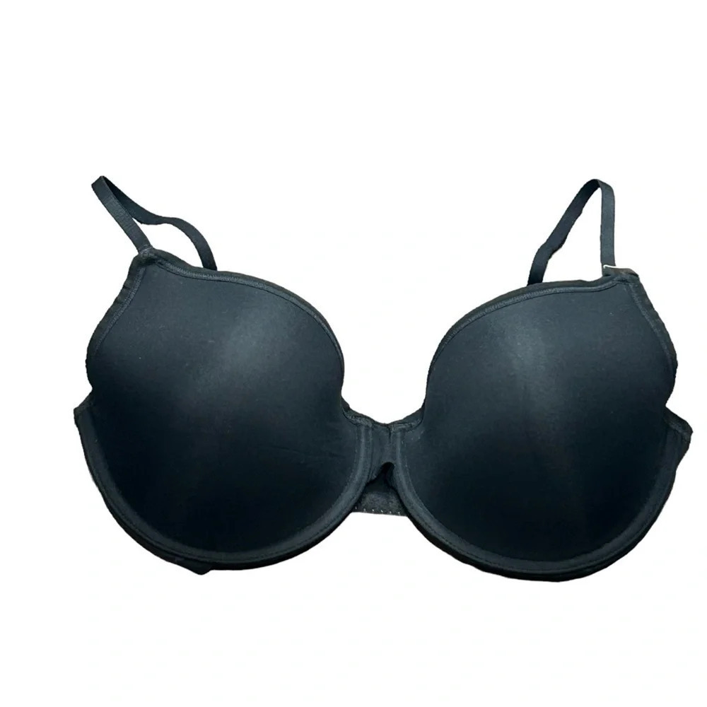 On Gossamer Next to Nothing Micro T-Shirt Bra Black Size 32E (32DD) NWT